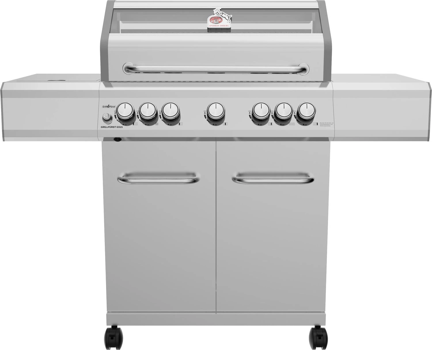 Grillfürst G521E 5-Brenner Edelstahl-Gasgrill - 1. FC Köln Edition - Edelstahlroste 3 Grillfürst G521E 5-Brenner Edelstahl-Gasgrill - 1. FC Köln Edition - Edelstahlroste