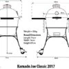 Kamado Joe Classic II Keramikgrill -Rosles Der Grill Geschaft 16050 Kamado Joe Classic II Abmessungen