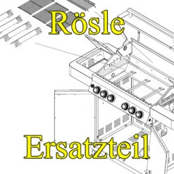 Rösle Ersatzteil: Fettableitblech Mit Hitzeschild Für Videro G3 Und G3-S