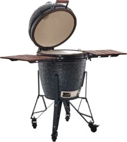 The Bastard Keramikgrill Classic Large - Complete - Schwarz Glänzend - Modell 2023 14 The Bastard Keramikgrill Classic Large - Complete - Schwarz Glänzend - Modell 2023 -Rosles Der Grill Geschaft Bastard Grill Large Complete Deckel offen BC201