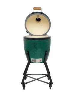 Big Green Egg Small Keramikgrill Starter - Paket -Rosles Der Grill Geschaft Big Green Egg Small in Nest deckel offen