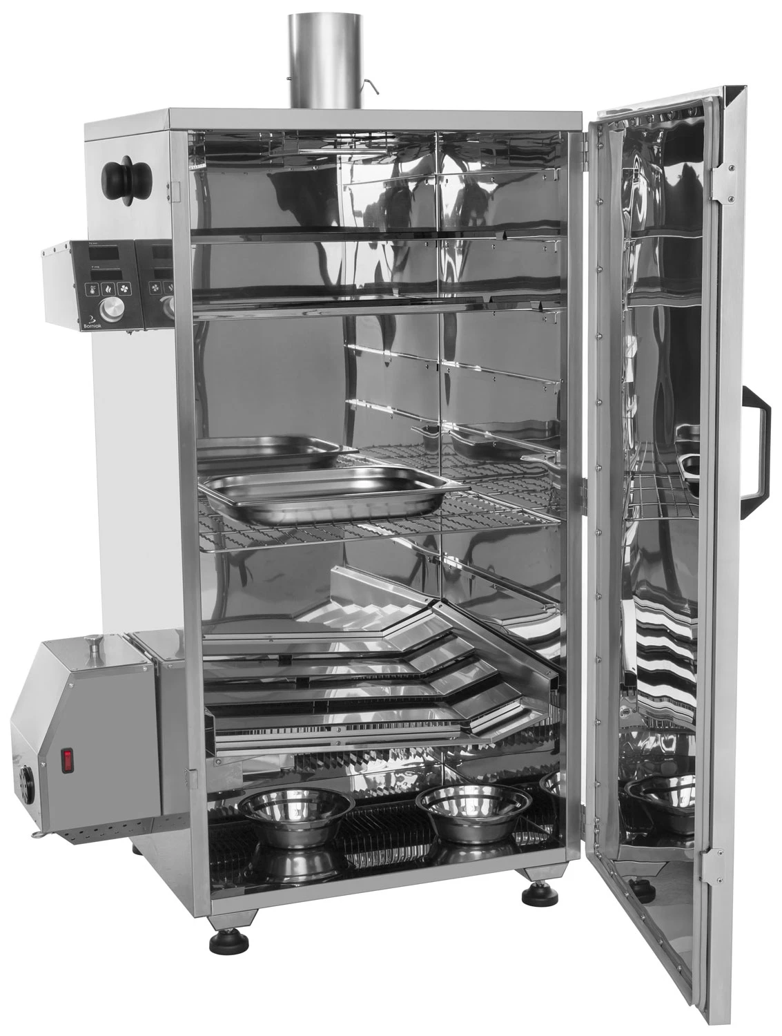 Borniak BBQ Smoker Digital BBDST-150 Edelstahl - Version 1.4 Mit Timer 4 Borniak BBQ Smoker Digital BBDST-150 Edelstahl - Version 1.4 Mit Timer - Image 2