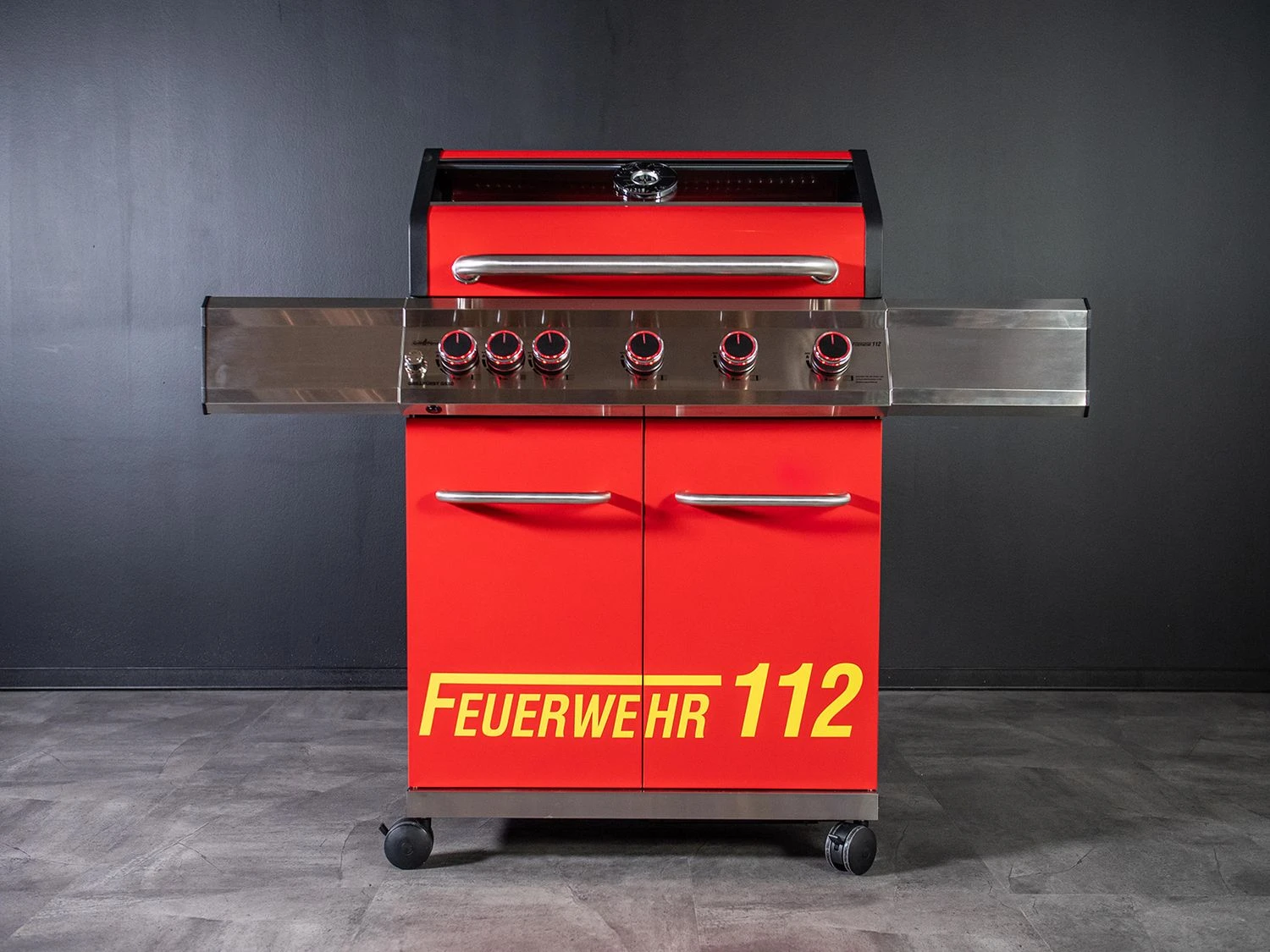 Grillfürst G510G 5-Brenner Gasgrill Mit Hochtemperaturbrenner Und Gusseisen Rosten - Feuerwehr Edition 4 Grillfürst G510G 5-Brenner Gasgrill Mit Hochtemperaturbrenner Und Gusseisen Rosten - Feuerwehr Edition - Image 2