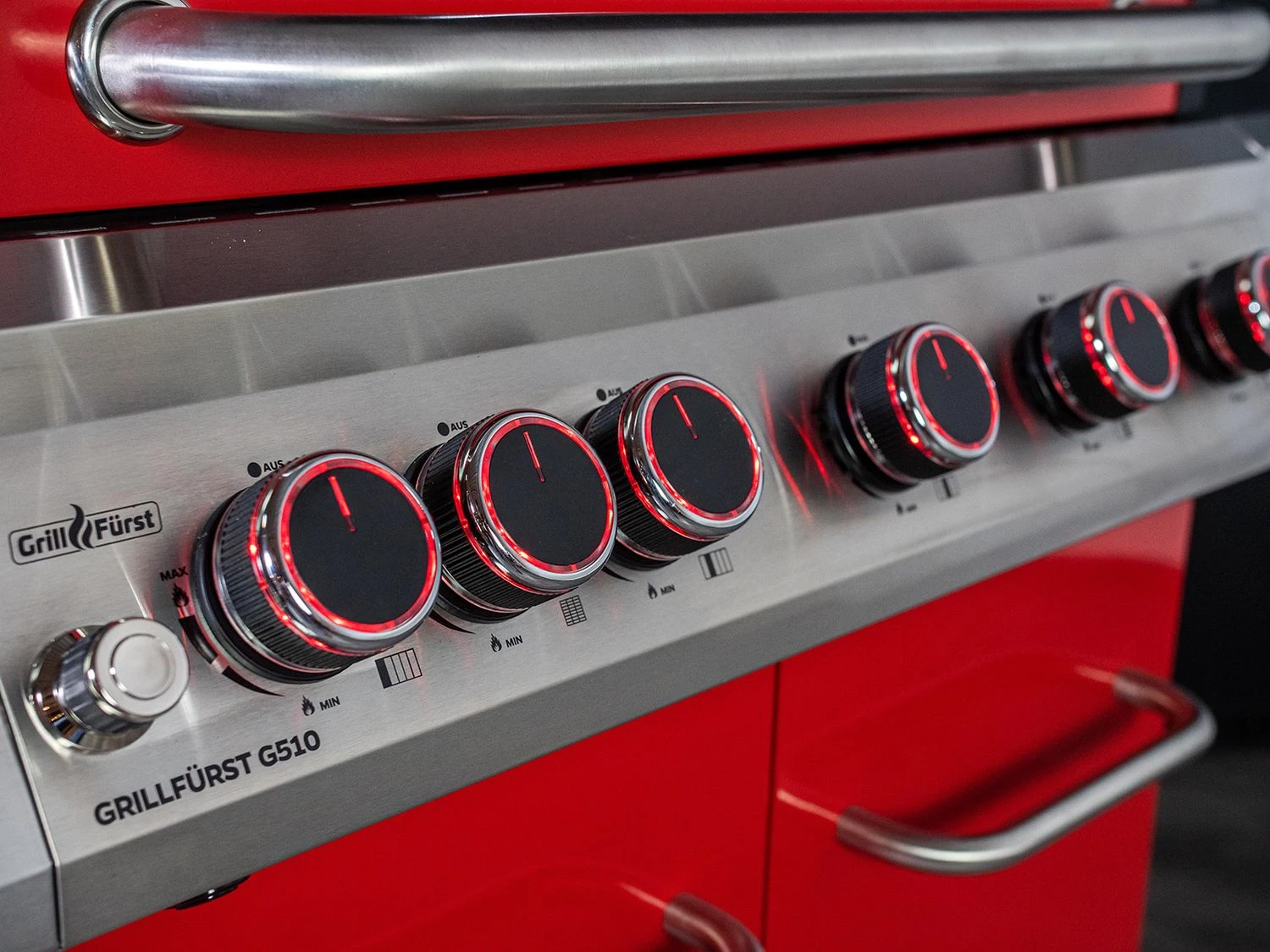 Grillfürst G510G 5-Brenner Gasgrill Mit Hochtemperaturbrenner Und Gusseisen Rosten - Feuerwehr Edition 7 Grillfürst G510G 5-Brenner Gasgrill Mit Hochtemperaturbrenner Und Gusseisen Rosten - Feuerwehr Edition - Image 5