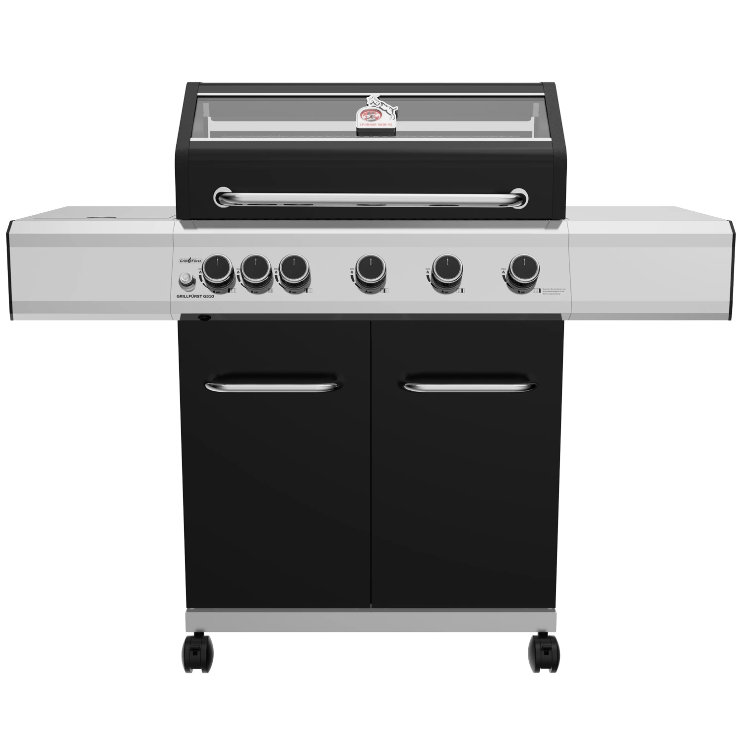 Grillfürst G510E 5-Brenner Gasgrill - 1. FC Köln Edition - Edelstahlroste 3 Grillfürst G510E 5-Brenner Gasgrill - 1. FC Köln Edition - Edelstahlroste