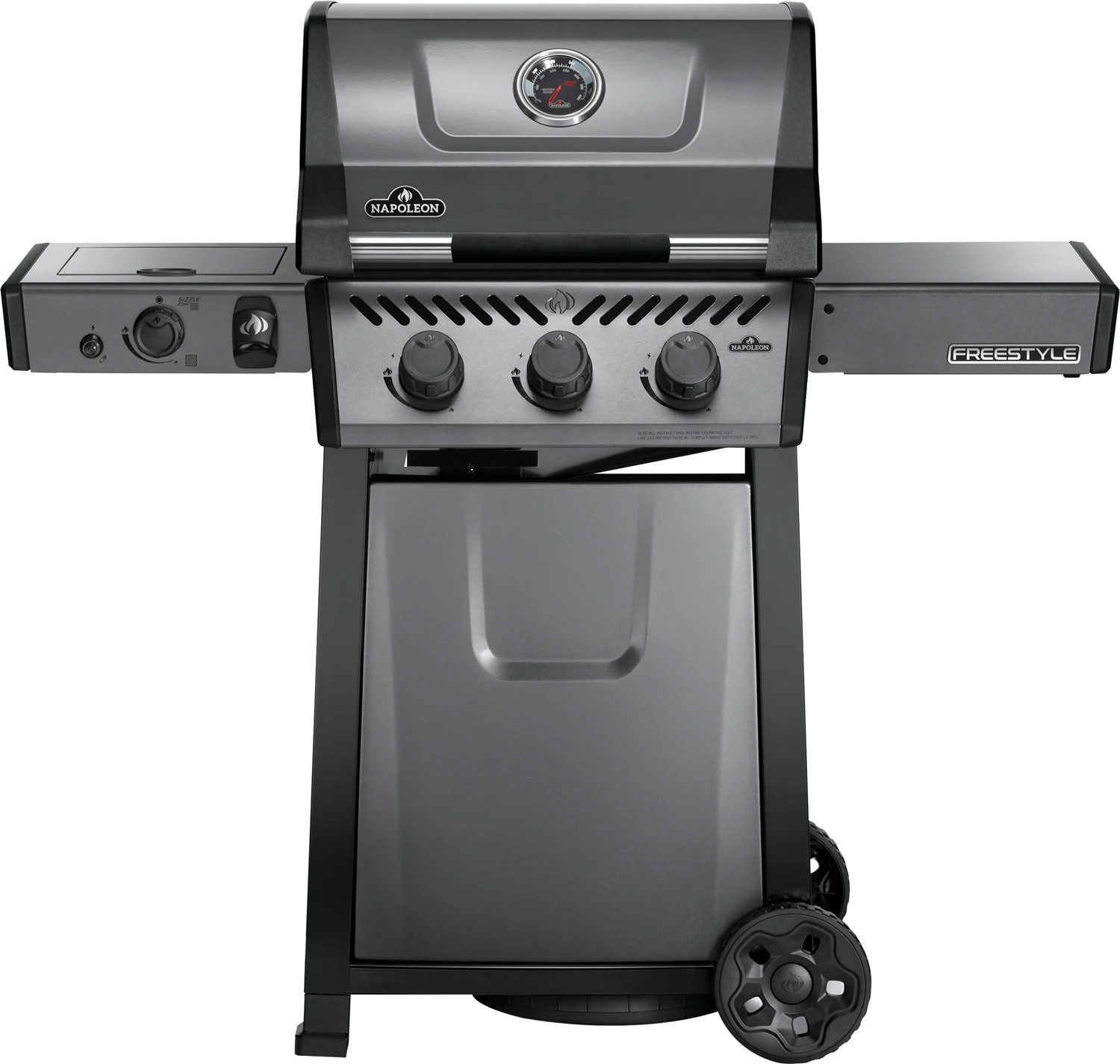 Napoleon Freestyle 365 Gasgrill, Graphit - Mit Sizzle Zone - Modell 2023 - X-DEAL Inkl. Drehspiess 3 Napoleon Freestyle 365 Gasgrill, Graphit - Mit Sizzle Zone - Modell 2023 - X-DEAL Inkl. Drehspiess