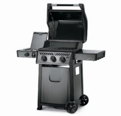 Napoleon Freestyle 365 Gasgrill, Graphit - Mit Seitenbrenner - Modell 2023 - X-DEAL Inkl. Drehspiess -Rosles Der Grill Geschaft Napoleon Freestyle 365 SB Seitenkocher offen 1