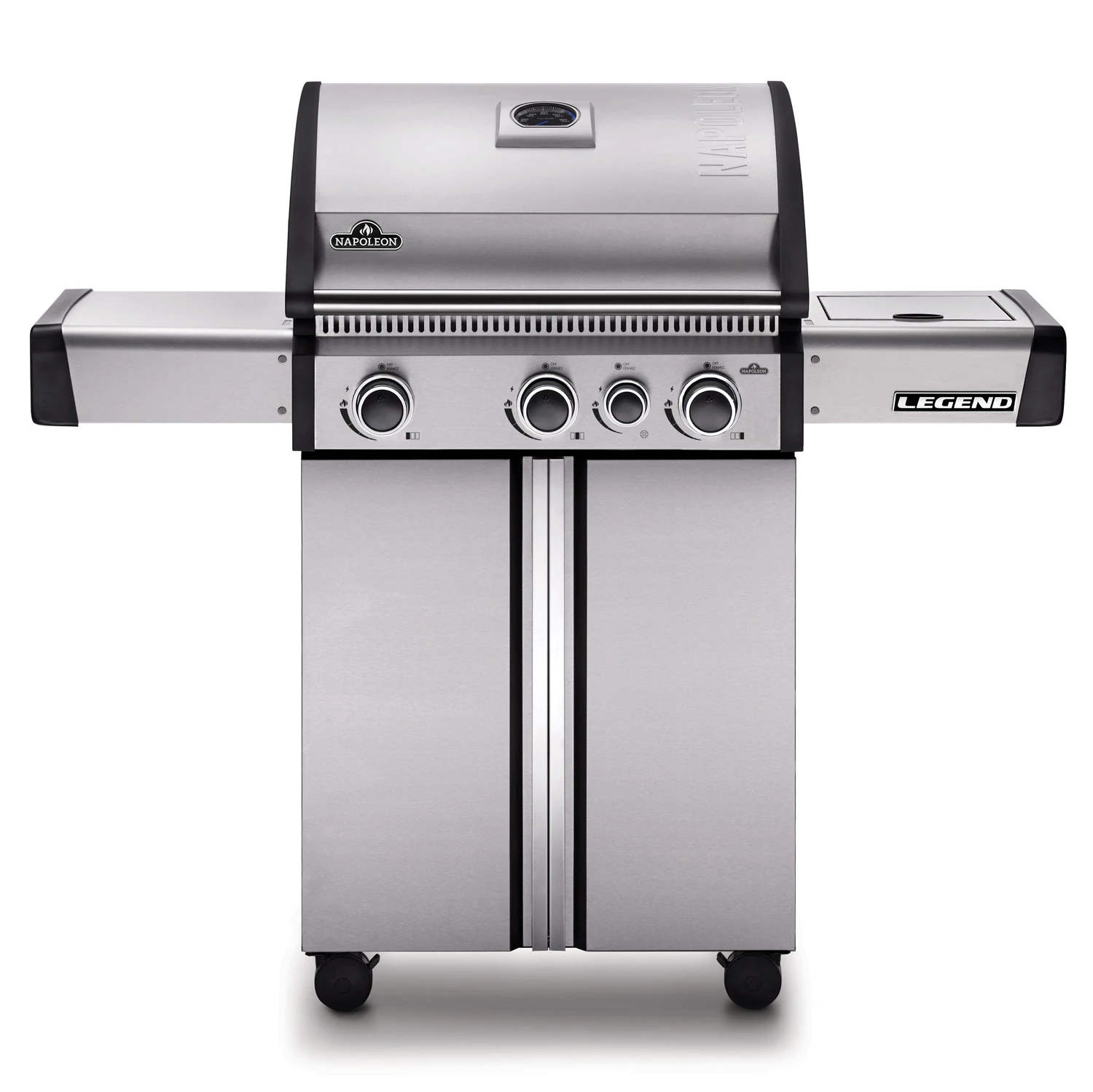 Napoleon Legend 410 Edelstahl Gasgrill - 3 Brenner Mit Seitenbrenner - Inkl. Napoleon Abdeckhaube 3 Napoleon Legend 410 Edelstahl Gasgrill - 3 Brenner Mit Seitenbrenner - Inkl. Napoleon Abdeckhaube