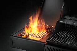 Napoleon Phantom Rogue SE 425 Gasgrill, Mattschwarz Mit Sizzle Zone Und Heckbrenner - Modell 2023 -Rosles Der Grill Geschaft Napoleon Phantom Rogue RSE425SIBK 1PHM Detail Side Burnr Food