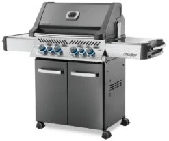 Napoleon Prestige 500 Gasgrill, Charcoal Grau - Mit Safety Glow - X-DEAL Inkl. Grillthermometer, Schneidebrett Und Windschild Für SIZZLE ZONE -Rosles Der Grill Geschaft Napoleon Prestige 500 Gasgrill grey