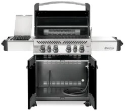 Napoleon Prestige 500 Gasgrill, Schwarz - Mit Safety Glow - Modell 2023 - SMART Deal Inkl. Grillfürst Grill Control -Rosles Der Grill Geschaft Napoleon Prestige 500 Gasgrill schwarz open