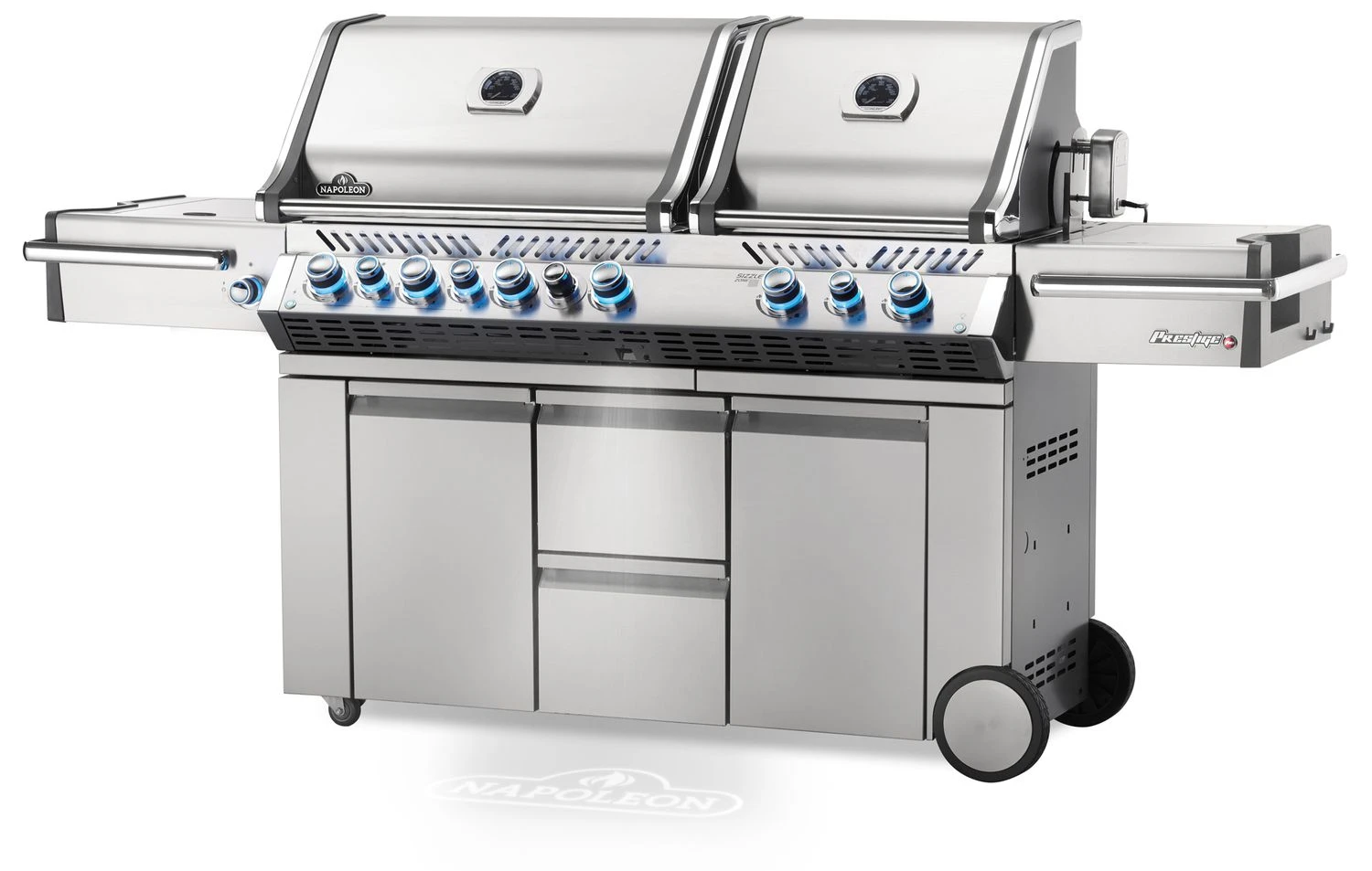 Napoleon Prestige Pro 825-3 Edelstahl Gasgrill Inkl. Drehspieß Und Bodenbeleuchtung + Gratis Napoleon TravelQ PRO285 Kompakt Gasgrill 6 Napoleon Prestige Pro 825-3 Edelstahl Gasgrill Inkl. Drehspieß Und Bodenbeleuchtung + Gratis Napoleon TravelQ PRO285 Kompakt Gasgrill - Image 4