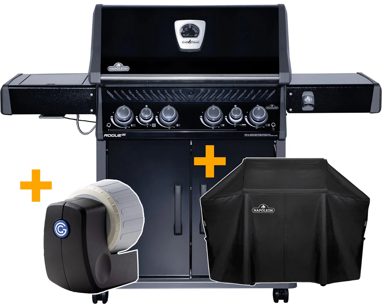Napoleon Rogue SE 525 Gasgrill - All-black - Grillfürst Edition Inkl. Abdeckhaube - SMART Deal Inkl. Grillfürst Grill Control - Modell 2022 3 Napoleon Rogue SE 525 Gasgrill - All-black - Grillfürst Edition Inkl. Abdeckhaube - SMART Deal Inkl. Grillfürst Grill Control - Modell 2022