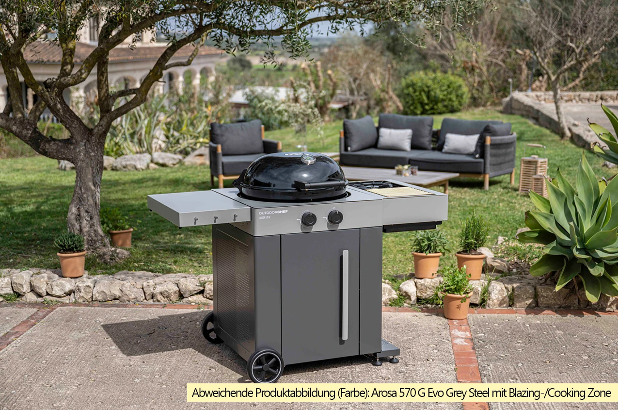 Outdoorchef Gas Kugelgrill Arosa 570 G Evo Black Style - Inkl. Blazing-/Cooking Zone Kit Plus 15 Outdoorchef Gas Kugelgrill Arosa 570 G Evo Black Style - Inkl. Blazing-/Cooking Zone Kit Plus - Image 13