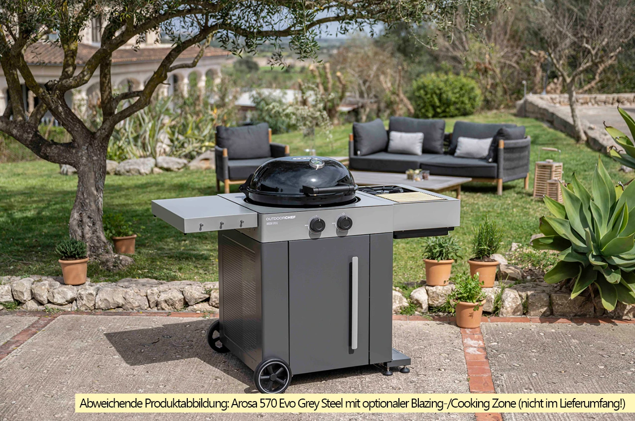 Outdoorchef Gas Kugelgrill Arosa 570 G Evo Grey Steel 8 Outdoorchef Gas Kugelgrill Arosa 570 G Evo Grey Steel - Image 6