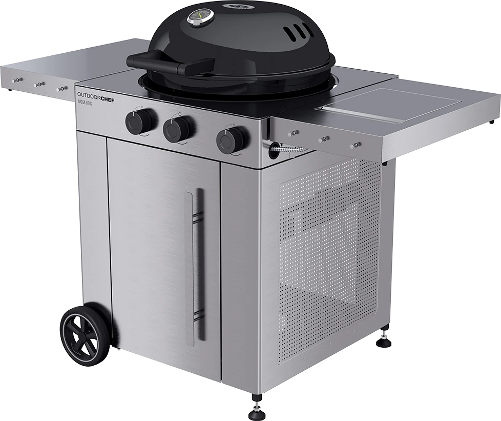 Outdoorchef Gas Kugelgrill Arosa 570 G Premium Steel Inkl. Seitenkocher 4 Outdoorchef Gas Kugelgrill Arosa 570 G Premium Steel Inkl. Seitenkocher - Image 2