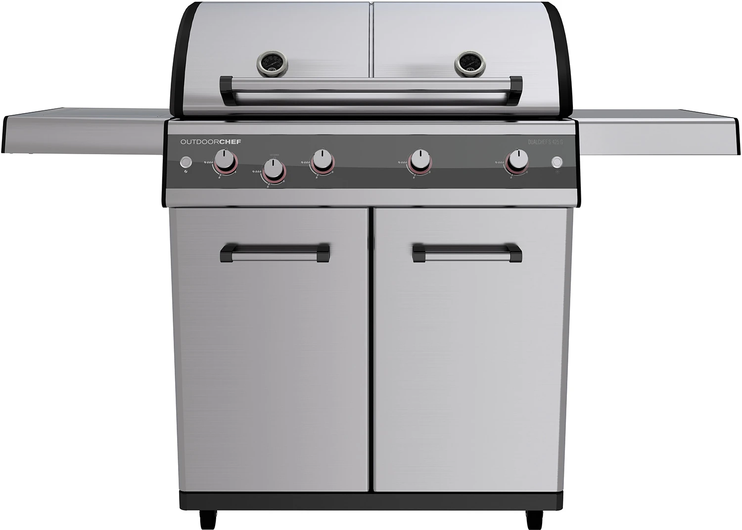 Outdoorchef Dualchef S 425 G Edelstahl Gasgrill Mit Seitenkocher + Blazing Zone Infrarotbrenner + DGS Gusseisen Grillrost 2 Stk. + DGS Gemüse Grillrost 2 Stk. 4 Outdoorchef Dualchef S 425 G Edelstahl Gasgrill Mit Seitenkocher + Blazing Zone Infrarotbrenner + DGS Gusseisen Grillrost 2 Stk. + DGS Gemüse Grillrost 2 Stk. - Image 2