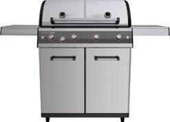 Outdoorchef Dualchef S 425 G Edelstahl Gasgrill Mit Seitenkocher + BLAZING ZONE Infrarotbrenner