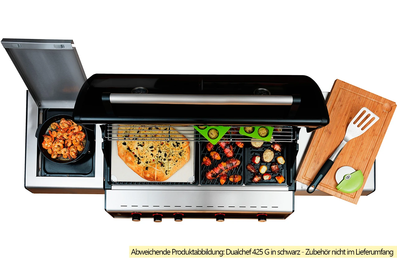 Outdoorchef Dualchef S 425 G Edelstahl Gasgrill Mit Seitenkocher + BLAZING ZONE Infrarotbrenner 16 Outdoorchef Dualchef S 425 G Edelstahl Gasgrill Mit Seitenkocher + BLAZING ZONE Infrarotbrenner - Image 14