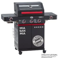 Rösle Videro G3-S VARIO+ Schwarz Gasgrill - FC Bayern Edition - Inkl. FC Bayern Abdeckhaube, Barbecue Grillzange Und Burgerpresse -Rosles Der Grill Geschaft Roesle FC Bayern Grill Videro G3 S Aufkleber
