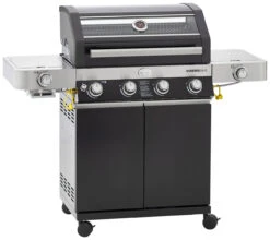 Rösle Gasgrill Videro G4-S VARIO+ Schwarz - Modell 2023 - SMART Deal Inkl. GrillfĂŒrst Grill Control + Abdeckhaube Und Grillplatte