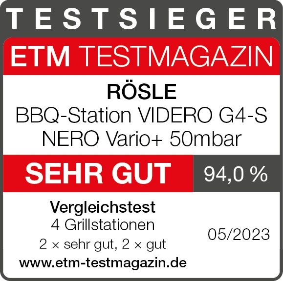 Rösle Gasgrill Videro G4-S Vario+ Nero Schwarz - Modell 2023 - X-DEAL Inkl. Abdeckhaube 5 Rösle Gasgrill Videro G4-S Vario+ Nero Schwarz - Modell 2023 - X-DEAL Inkl. Abdeckhaube - Image 3