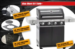 Rösle Gasgrill Videro G4-S VARIO+ Schwarz - Modell 2023 - X-DEAL Inkl. Abdeckhaube Und Grillplatte -Rosles Der Grill Geschaft Roesle Videro G4 S Vario Highlights