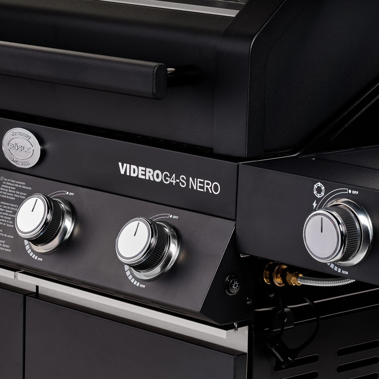 Rösle Gasgrill Videro G4-S Vario+ Nero Schwarz - Modell 2023 - X-DEAL Inkl. Abdeckhaube 10 Rösle Gasgrill Videro G4-S Vario+ Nero Schwarz - Modell 2023 - X-DEAL Inkl. Abdeckhaube - Image 8