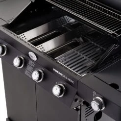 Rösle Gasgrill Videro G4-S Vario+ Nero Schwarz - Modell 2023 - X-DEAL Inkl. Abdeckhaube Und Grillplatte -Rosles Der Grill Geschaft Roesle Videro G4 S Vario NERO matt schwarz Gusseisenroste 1