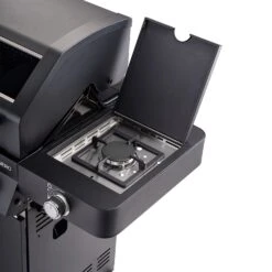 Rösle Gasgrill Videro G4-S Vario+ Nero Schwarz - Modell 2023 - X-DEAL Inkl. Abdeckhaube, Grillplatte Und Drehspieß -Rosles Der Grill Geschaft Roesle Videro G4 S Vario NERO matt schwarz Seitenkocher 3