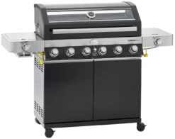 Rösle Gasgrill Videro G6-S VARIO+ Schwarz - Modell 2023 - SMART Deal Inkl. GrillfĂŒrst Grill Control + Abdeckhaube Und Grillplatte