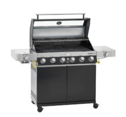 Rösle Gasgrill Videro G6-S VARIO+ Schwarz - Modell 2023 - SMART Deal Inkl. Grillfürst Grill Control + Abdeckhaube Und Grillplatte -Rosles Der Grill Geschaft Roesle Videro G6 S Vario schwarz 25527 Deckel 2