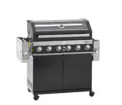 Rösle Gasgrill Videro G6-S VARIO+ Schwarz - Modell 2023 - Inkl. Abdeckhaube -Rosles Der Grill Geschaft Roesle Videro G6 S Vario schwarz 25527 klappbar
