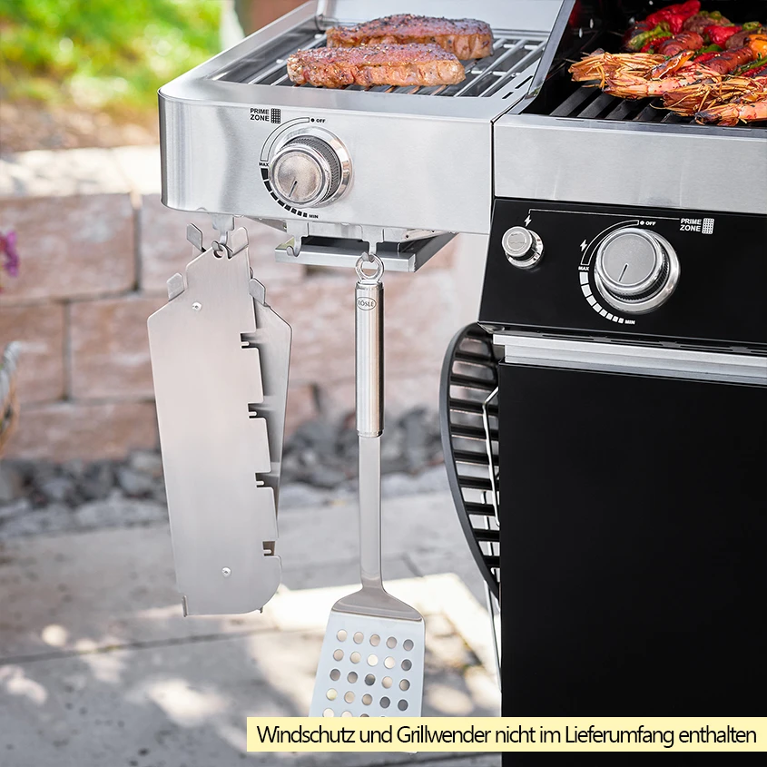 Rösle Gasgrill Videro G6-S VARIO+ Schwarz - Modell 2023 - X-DEAL Inkl. Abdeckhaube, Grillplatte Und Drehspieß 19 Rösle Gasgrill Videro G6-S VARIO+ Schwarz - Modell 2023 - X-DEAL Inkl. Abdeckhaube, Grillplatte Und Drehspieß - Image 17