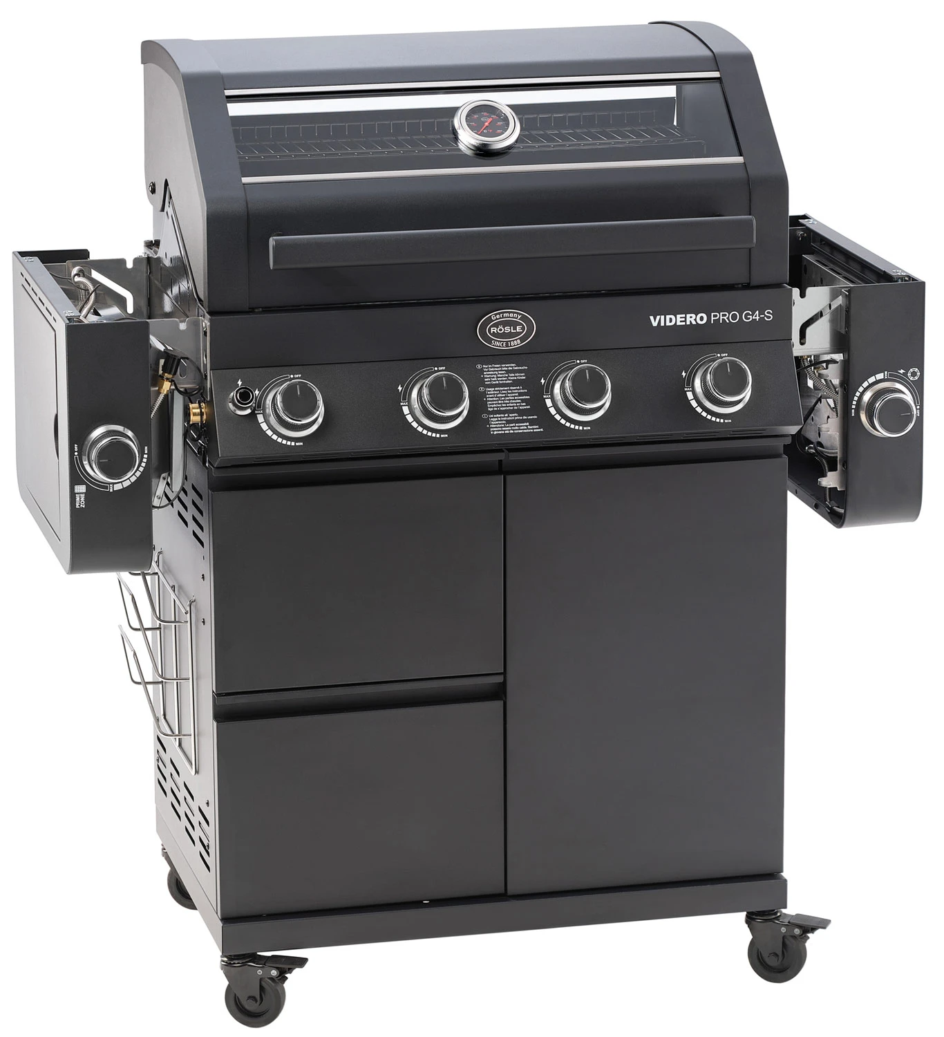 Rösle Gasgrill Videro Pro G4-S Vario+ Mattschwarz - Modell 2023 4 Rösle Gasgrill Videro Pro G4-S Vario+ Mattschwarz - Modell 2023 - Image 2