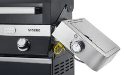 Rösle Gasgrill Videro G4-S VARIO+ Schwarz - Modell 2023 - SMART Deal Inkl. Grillfürst Grill Control + Abdeckhaube Und Grillplatte -Rosles Der Grill Geschaft Roesle Videro schwarz klappbare Seitenteile Seitenkocher 3