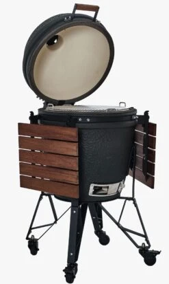 The Bastard Keramikgrill Urban Large - Complete - Schwarz Matt - Modell 2023 20 The Bastard Keramikgrill Urban Large - Complete - Schwarz Matt - Modell 2023 -Rosles Der Grill Geschaft The Bastard Urban Large Keramikgrill BU201 Deckel offen