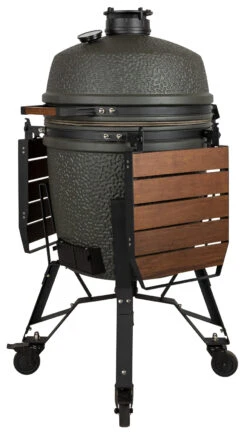 The Bastard Keramikgrill VX Large - Complete - Schwarz Matt - Modell 2023 -Rosles Der Grill Geschaft The Bastard VX Keramikgrill Large Komplett Seitenablagen abgeklappt