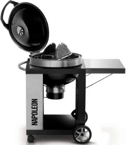 Napoleon Holzkohlegrill Kugelgrill Ø 57cm Im Rollwagen Mit Gussrost Und Deckelscharnier PRO22K-Cart-2 -Rosles Der Grill Geschaft napoleon grillwagen deckel PRO22K CART 2