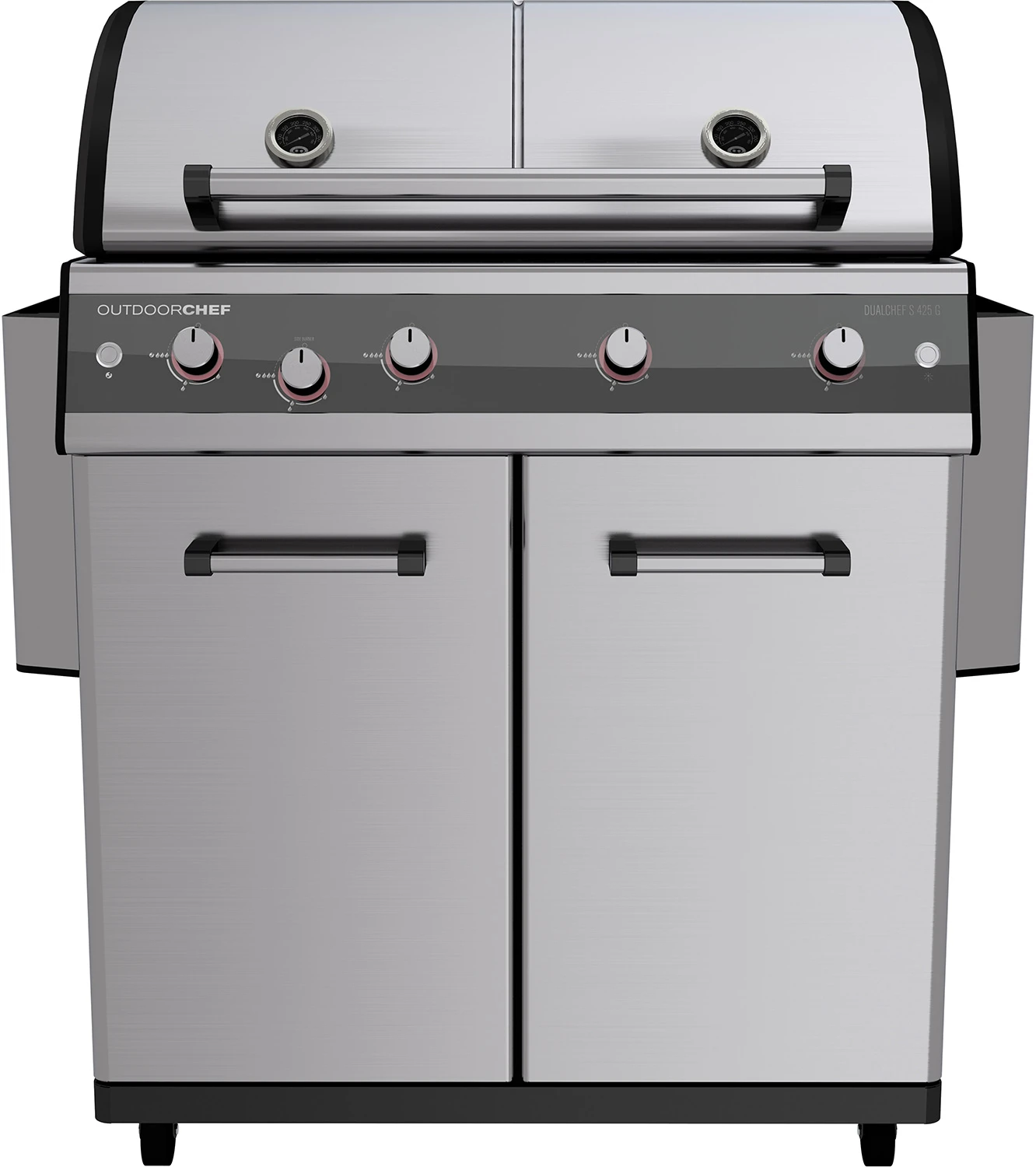 Outdoorchef Dualchef S 425 G Edelstahl Gasgrill Mit Seitenkocher + BLAZING ZONE Infrarotbrenner 4 Outdoorchef Dualchef S 425 G Edelstahl Gasgrill Mit Seitenkocher + BLAZING ZONE Infrarotbrenner - Image 2