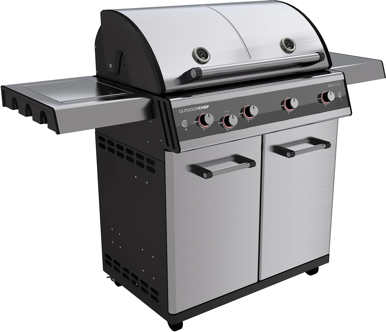 Outdoorchef Dualchef S 425 G Edelstahl Gasgrill Mit Seitenkocher + BLAZING ZONE Infrarotbrenner 5 Outdoorchef Dualchef S 425 G Edelstahl Gasgrill Mit Seitenkocher + BLAZING ZONE Infrarotbrenner - Image 3