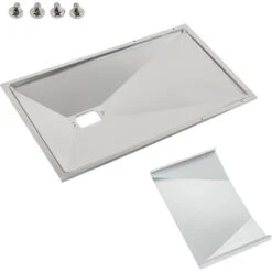 Rösle Ersatzteil: Fettableitblech G4 / G4-S Edelstahl Mit Hitzeabschirmblech